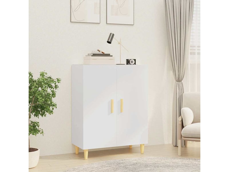  Buffet - bahut - meuble de rangement blanc 70x34x90 cm bois d'ingénierie  - Conforama B