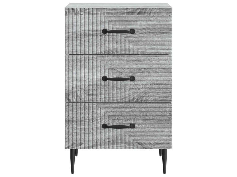 Table de chevet - cabinet de chevet - table de nuit avec tiroir sonoma gris 43 x 41 x 66,5 cm - Conforama D