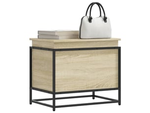 Boîte de rangement, coffre de rangement avec couvercle chêne sonoma bois ingénierie shl133