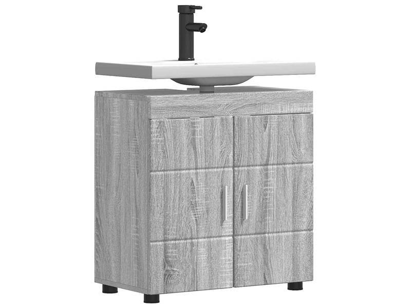 Ensemble d'armoire de salle de bain tulum gris sonoma cf62987 - Conforama C