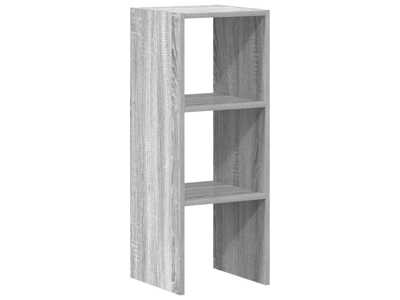  Bibliothèque, meuble de rangement salon empilable sonoma gris 30x30x80 cm bois ingénierie  - Conforama A