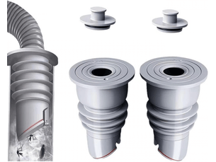 35-40 mm joint de tuyau de machine à laver, bouchon anti odeur machine à laver d'étanchéité de tuyau d'évacuation, joint d'étanchéité(2pcs)