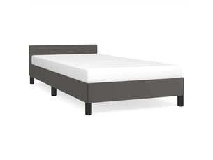 Lit simple 100x200 cm    coloris gris