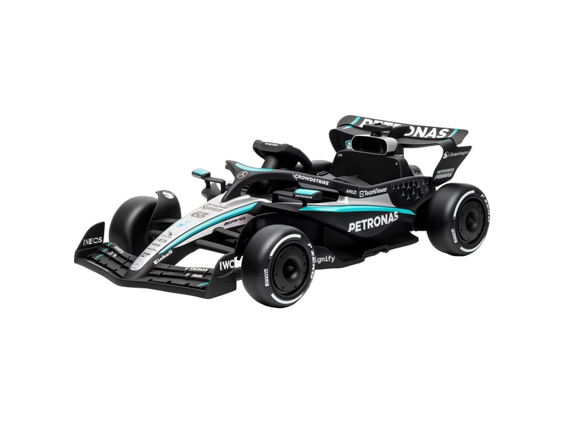  Karting électrique mercedes-amg petronas f1 12v pour enfants, avec batterie au lithium, 2 moteurs et démarrage progressif.  - Conforama B