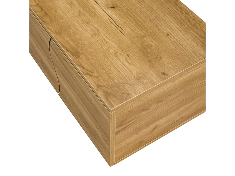  Meuble tv 191 cm en bois naturel avec rangement  - Conforama D