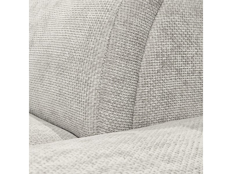  Canapé d'angle gauche convertible en tissu doux gris clair - julio  - Conforama D
