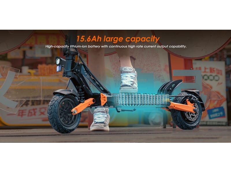  Kukirin g2 pro abe trottinette électrique adulte 500w, autonomie 65km, pneus 9 pouces, freinage renforcé et version noire KuKirin - Conforama E