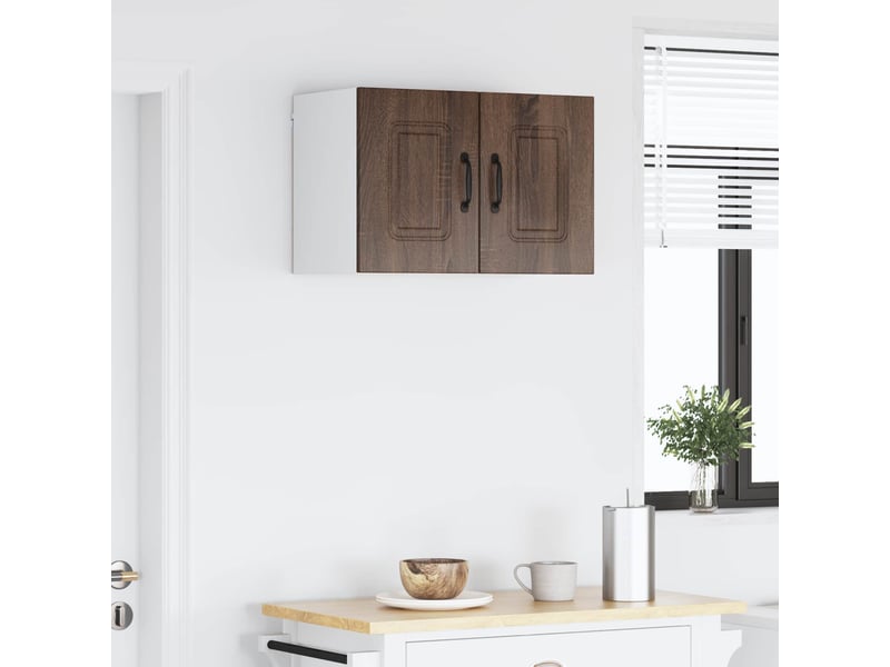  Meuble mural de cuisine | armoire de cuisine 2 pcs chêne brun shl9618  - Conforama D