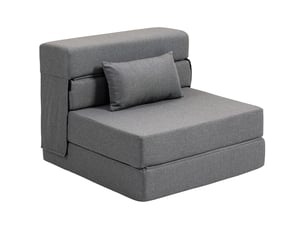 Lit banquette 140x190 cm <strong></strong> <strong></strong> coloris gris