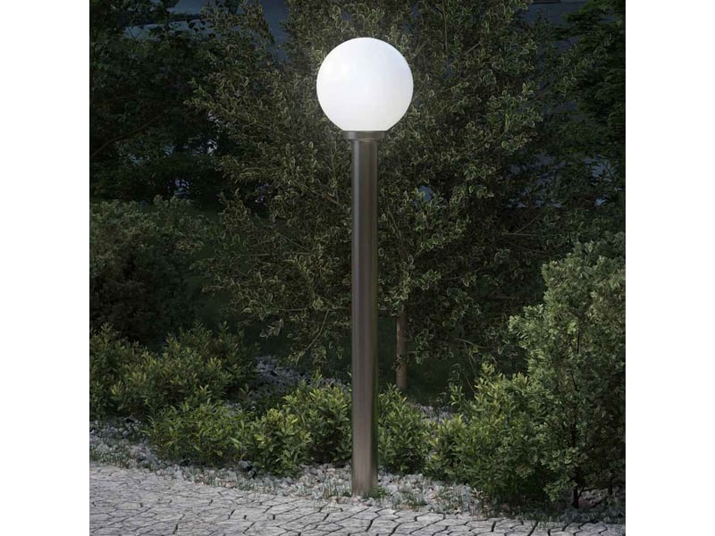 Borne lumineuse, lampadaire 120 cm en acier inoxydable ip44 - Conforama B