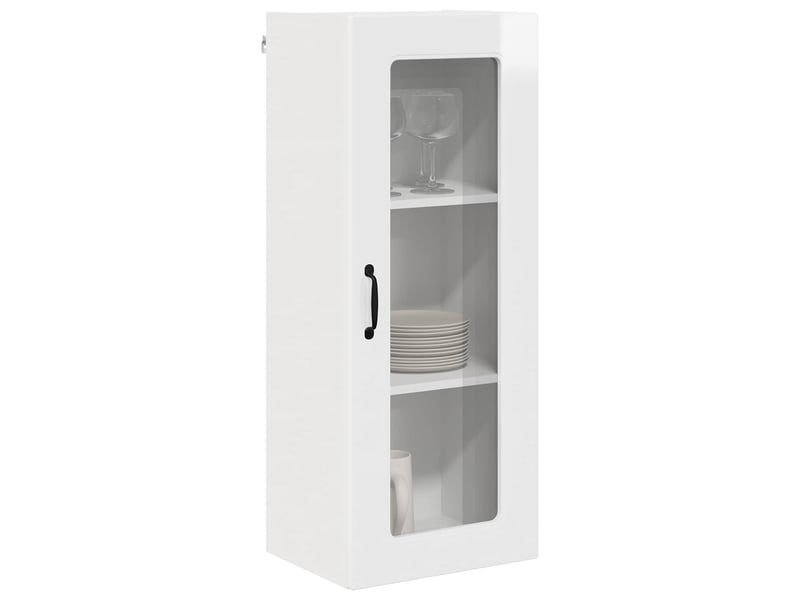 Meuble mural de cuisine | armoire de cuisine blanc brillant shl9861 - Conforama C