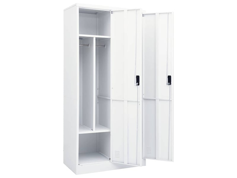  Garde-robe chambre, armoire de rangement blanc 80x50x180 cm acier  - Conforama E