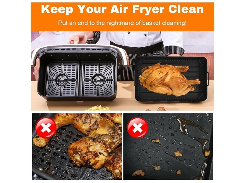 Ensemble d'accessoires pour friteuse à air 10.4l (un de 10.4l et deux de 5.2l) YSK0001711LY - Conforama D