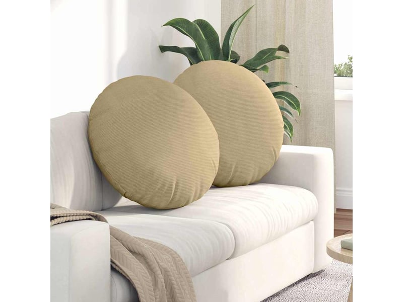 Lot de 2 coussins de siège, coussins décoratifs tissu en velours côtelé vert gris cf59819 - Conforama B