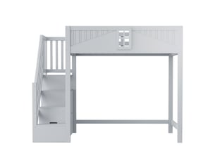 Lit mezzanine 90x200 cm MAISONORA coloris gris