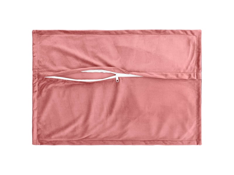  Lot de 2 coussins avec oreiller, coussins décoratifs houten rose fløjl cf51097  - Conforama D