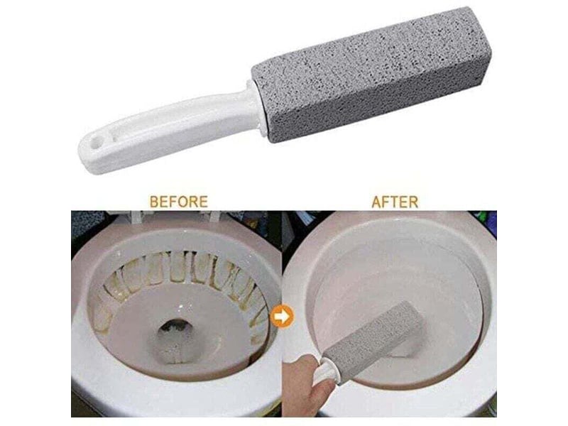  Brosse de nettoyage en pierre ponce – lot de 4 avec poignée, pour cuvette de toilette, élimine les taches et les anneaux d'eau dure.  - Conforama B