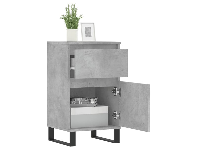  Buffets 2 pcs - bahut - meuble de rangement gris béton 40x35x70 cm bois d'ingénierie  - Conforama D