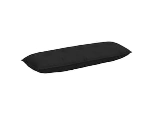 Coussin de dos, coussin de dossier noir 140 x 50 cm tissu en microfibre cf54824