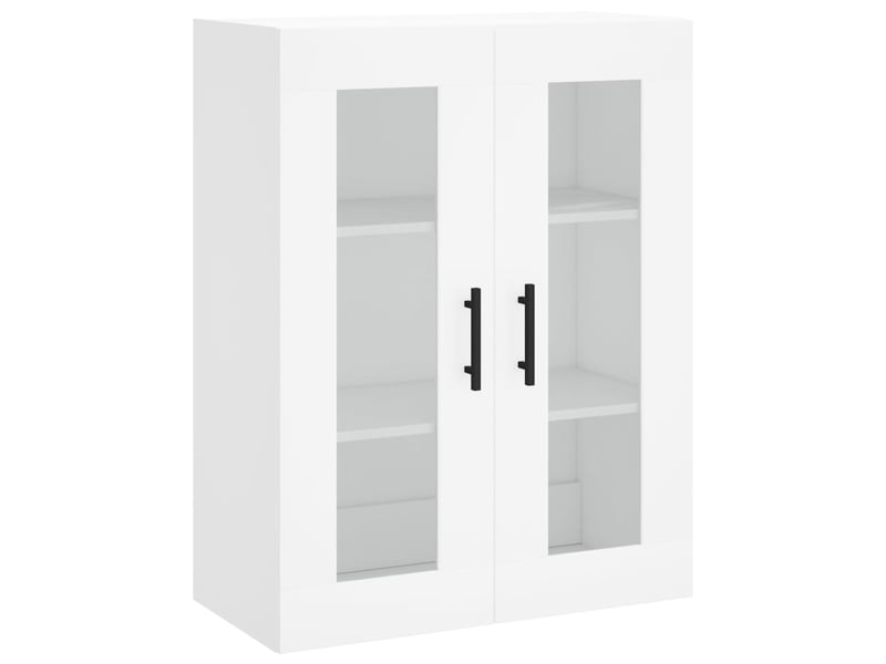  Buffet haut - bahut - meuble de rangement blanc 69,5x34x180 cm bois d'ingénierie  - Conforama E