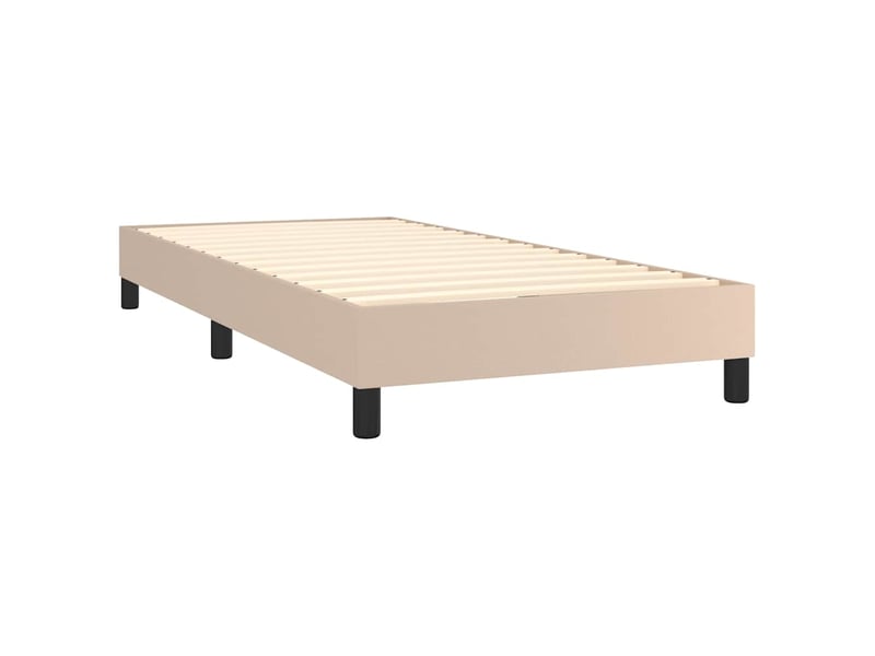  Lit simple- lit adulte -  cadre de lit à lattes cappuccino 100x200 cm similicuir  - Conforama C