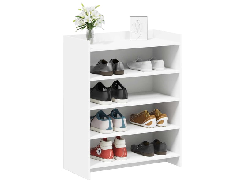  Meuble à chaussure, cabinet à chaussures blanc 73,5x36x92 cm bois d'ingénierie shl9450  - Conforama C