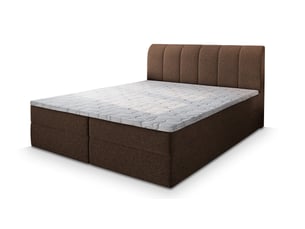 Lit avec rangement 180x200 cm <strong>MASSENO</strong> <strong></strong> coloris marron