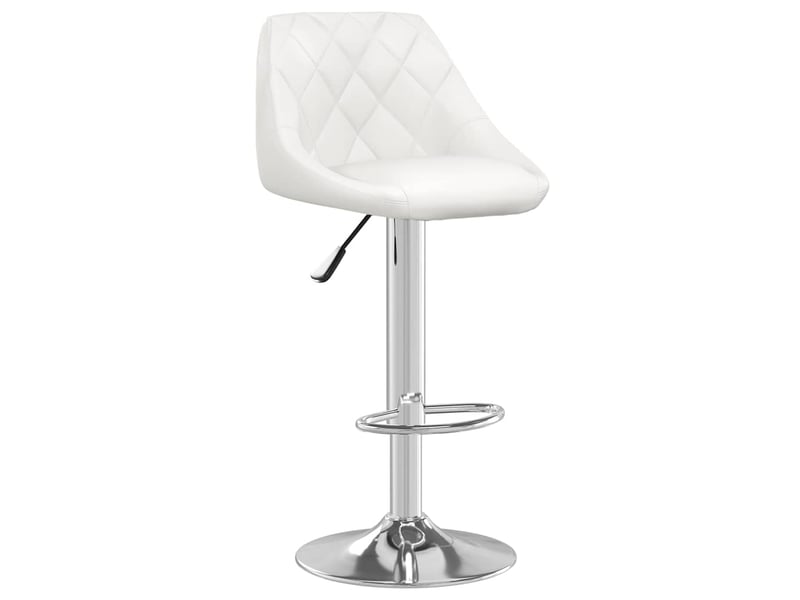  Tabouret de bar, chaise de bar blanc similicuir shl31756  - Conforama A