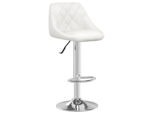 Tabouret de bar, chaise de bar blanc similicuir shl31756