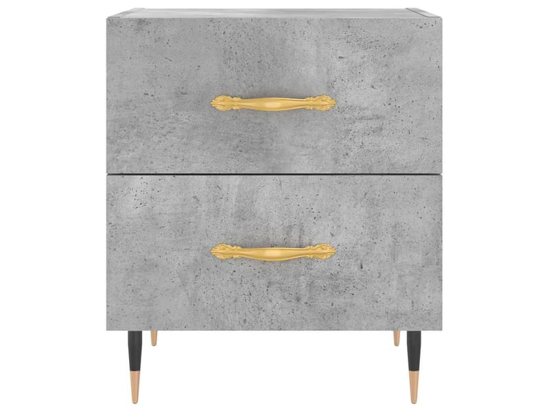  Lot de 2 tables de chevet - cabinet de chevet - table de nuit gris béton 40x35x47,5cm bois d’ingénierie  - Conforama E
