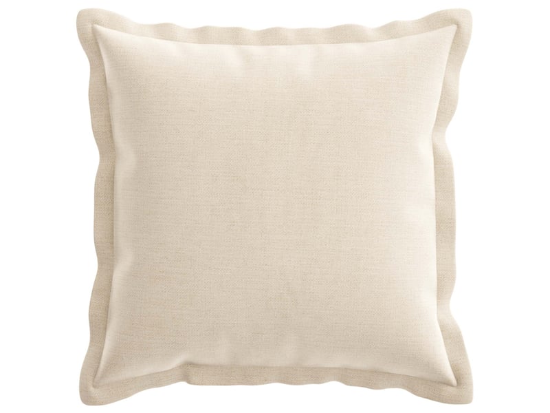  Lot de 6 housses de coussin houten crème 40 x 40 cm tissu chenille cf49810  - Conforama C