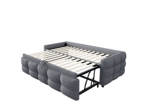Lit combiné 90x190 cm coloris gris