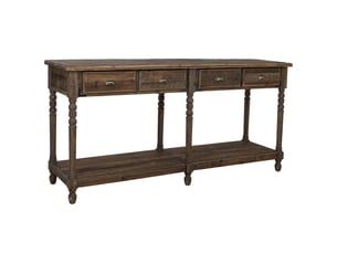 Meuble d'entrée en bois marron 190x50x90,5 cm h