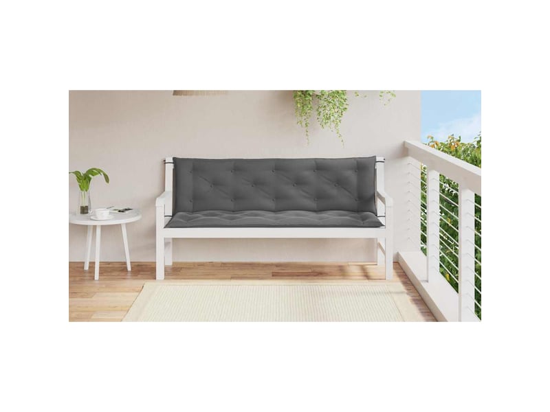  Coussin de banc de jardin, coussin d'assise anthracite tissu oxford cf52649  - Conforama C