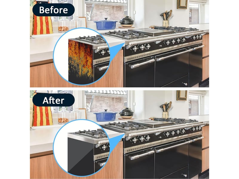 Paquet de 2 couvercles d'espacement de comptoir de cuisine en silicone 63cm - Conforama C