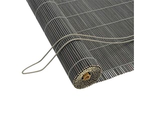 Store enrouleur, store à rouleau gris 110 x 220 cm bambou cf45243