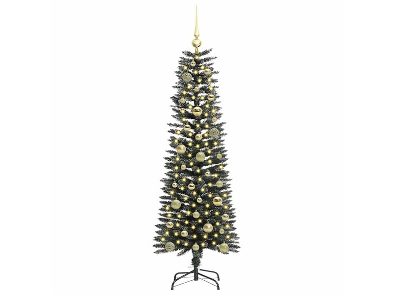 Sapin de noël artificiel, arbre de noël vert 150 cm pvc, plastique et acier shl436 - Conforama C