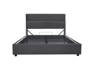 Lit coffre 160x200 cm RAUMIO coloris gris