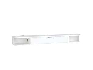 Meuble tv coloris blanc  <strong>HOMCOM</strong>  <strong></strong>