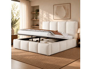 Lit coffre 160x200 cm EVRYAE coloris blanc