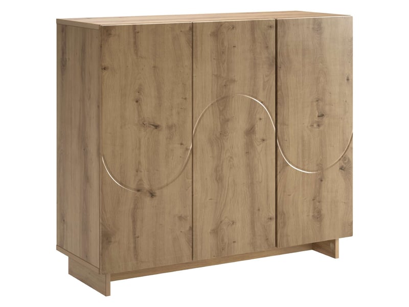  Buffet salon, buffet de rangement chêne artisanal 85,5x31x75 cm bois d'ingénierie shl37271  - Conforama A
