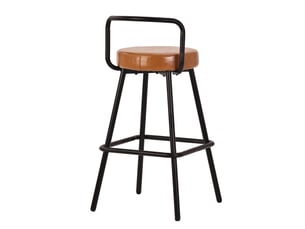 tabouret de bar <strong>HAVRYA</strong> - marron hauteur d'assise 73.5 cm vendu Par paire