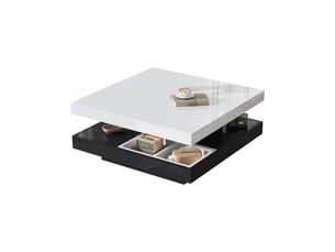 Table basse carré(e) coloris bicolore LPOSPI - 70 cmx70 cm