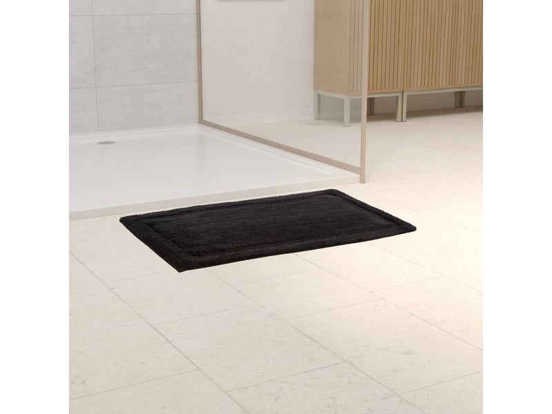 Tapis de bain fluffy colorama 50x75cm noir COLORAMA - Conforama B