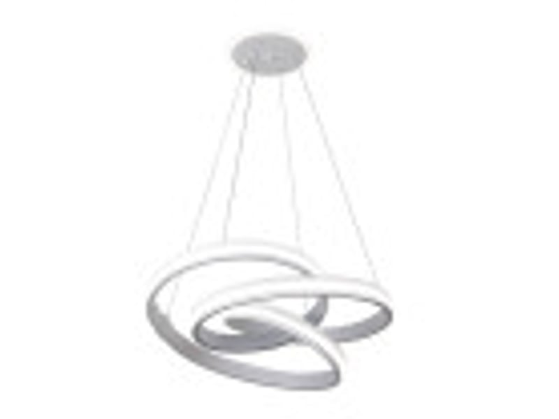  Fabrilamp free, suspension, moderne, led, 161 w, 13416 lm, 3000-4000-6000 k, blanc, 50-125.5 x 55 x 55 cm 250092001 - Conforama B