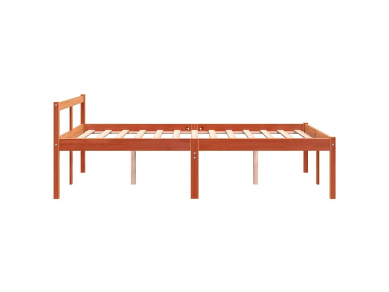  Lit double- lit adulte -  lit pour personne âgée sans matelas 120x200 cm bois pin massif  - Conforama D