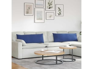 Lot de 2 coussins de canapé, coussins décoratifs bleu police 120 x 40 cm cf59015