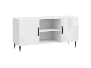 Meuble tv coloris blanc 102 cm   