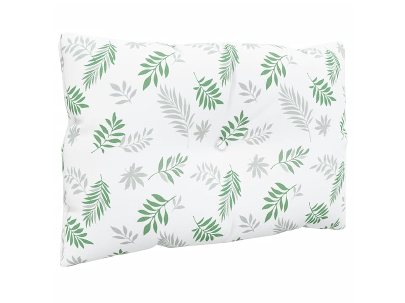  Lot de 2 coussins de palette, coussins de canapé motif de feuilles tissu oxford cf59572  - Conforama E