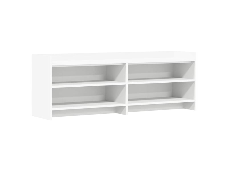  Meuble tv - banc tv - meuble de rangement 135 x 33 x 47 cm blanc bois d'ingénierie  - Conforama A